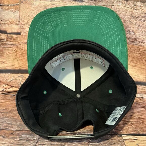 Vintage Interstate Batteries Cap Snapback Trucker Black Green Milano Hat Co - Picture 5 of 8
